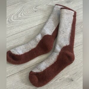 Patagonia wool thick Brown and Gray Socks L